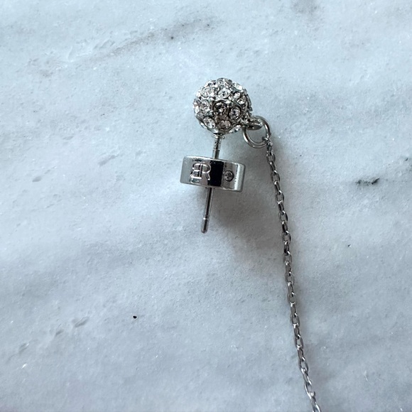 Banana Republic Silver Ball Drop Earrings - Picture 2 of 2